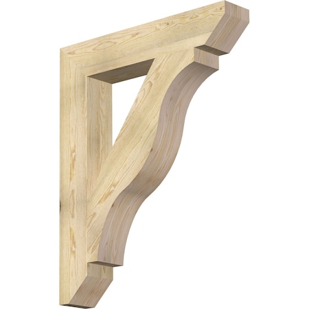 Ekena Millwork Funston Slat Rough Sawn Bracket, Douglas Fir, 6"W x 34"D x 42"H BKT06X34X42FST06RDF